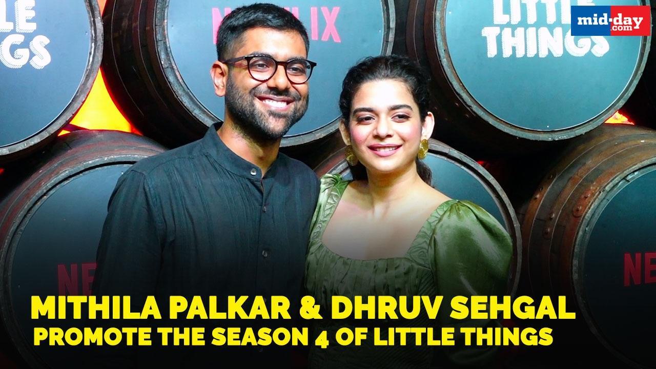 Mithila Palkar and Dhruv Sehgal promote the season 4 of Little Things